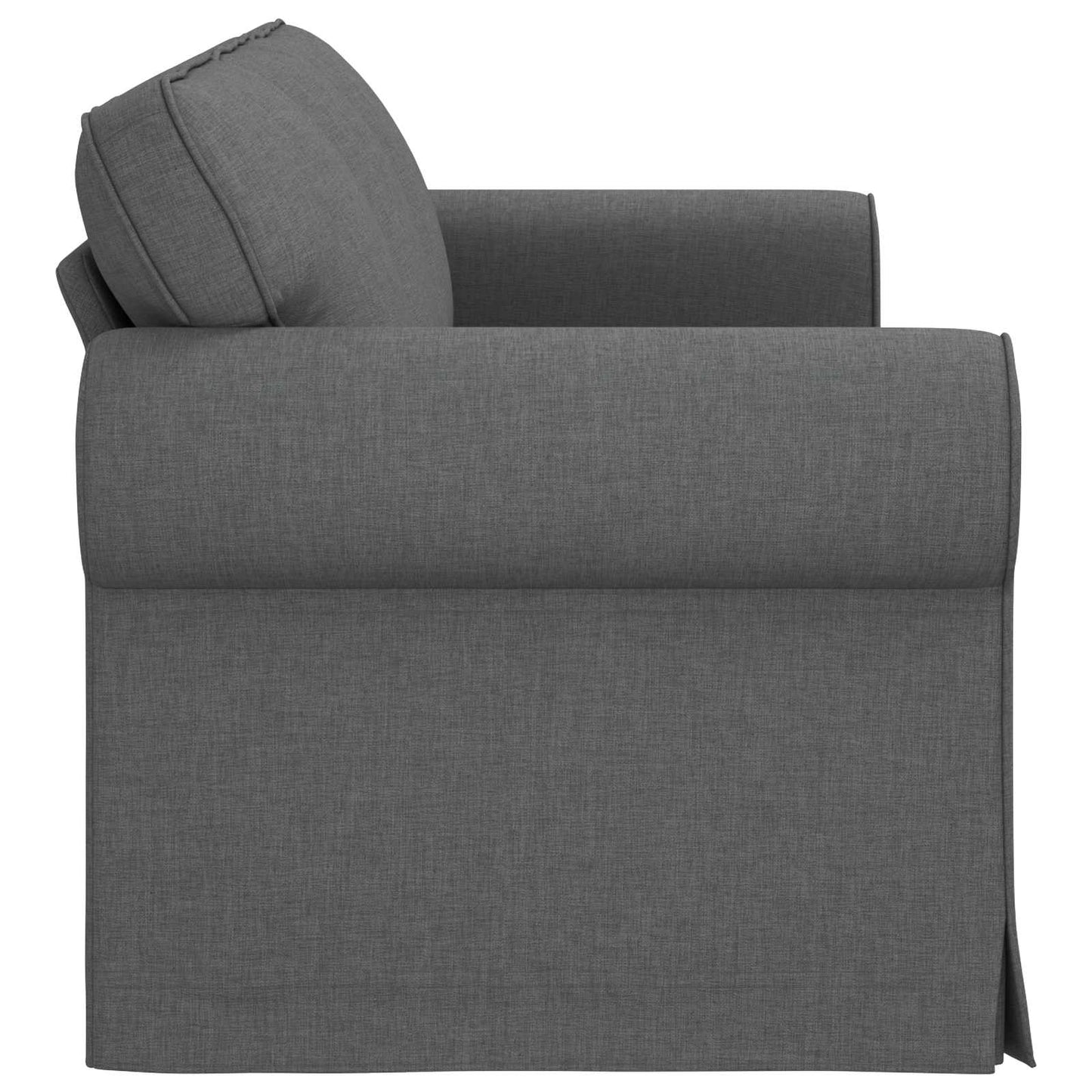 Sofa Dunkelgrau 215 x 82 x 80 cm Stoff