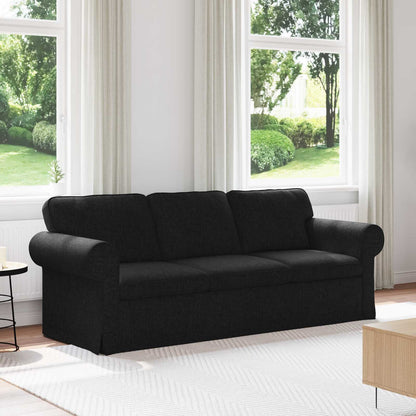 vidaXL Sofa Schwarz 215 x 82 x 80 cm Stoff
