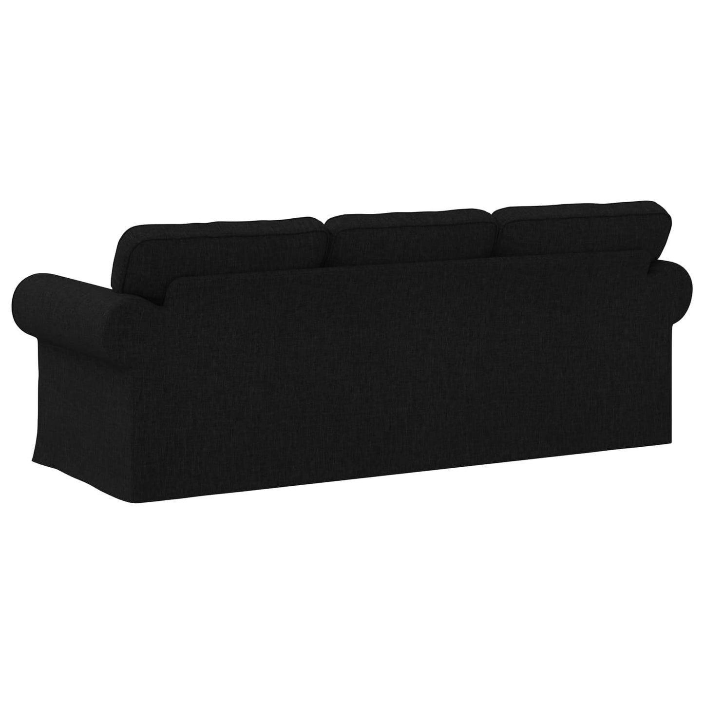 vidaXL Sofa Schwarz 215 x 82 x 80 cm Stoff