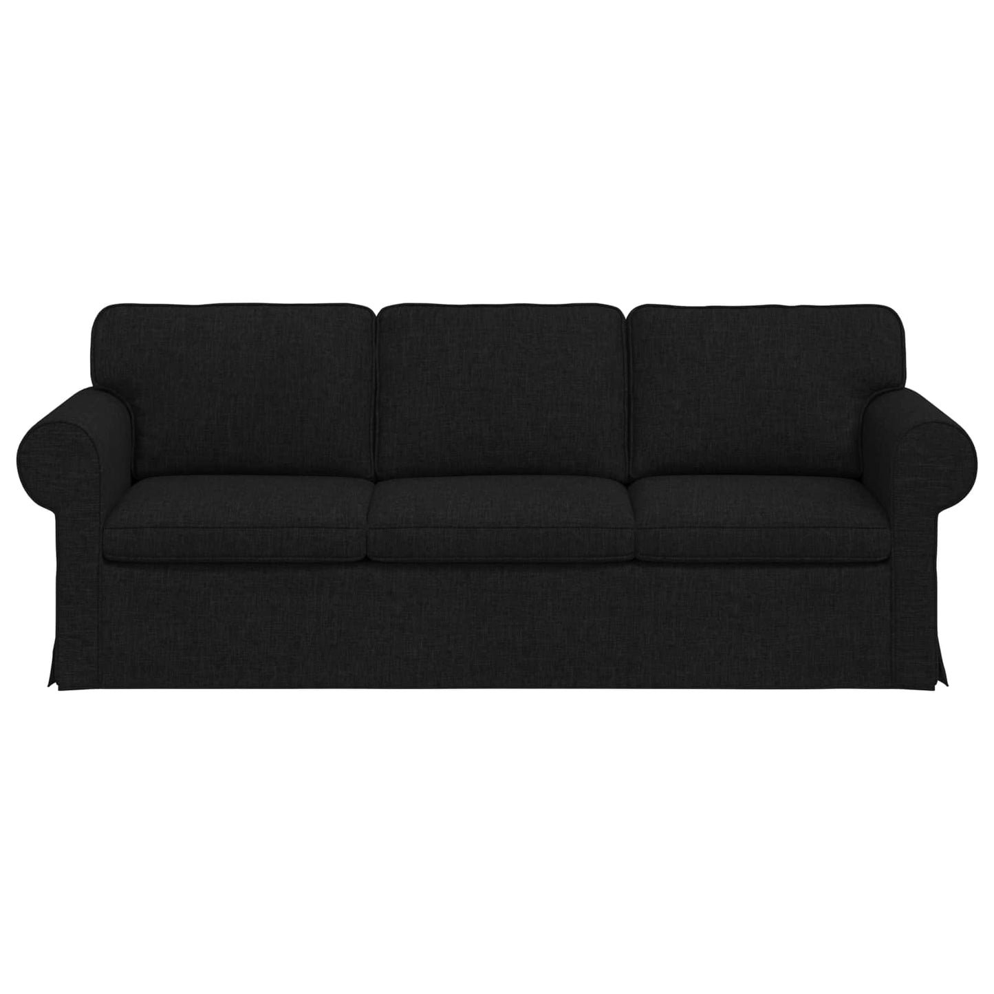 vidaXL Sofa Schwarz 215 x 82 x 80 cm Stoff