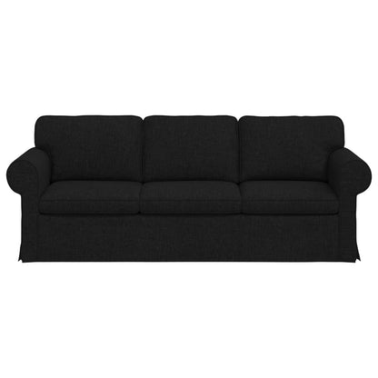 vidaXL Sofa Schwarz 215 x 82 x 80 cm Stoff
