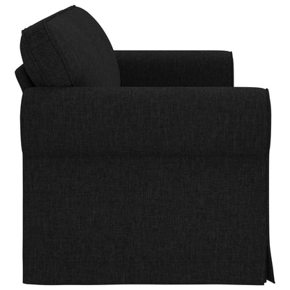 vidaXL Sofa Schwarz 215 x 82 x 80 cm Stoff