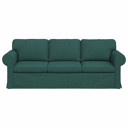 vidaXL Sofa Dunkelgrün 215 x 82 x 80 cm Stoff