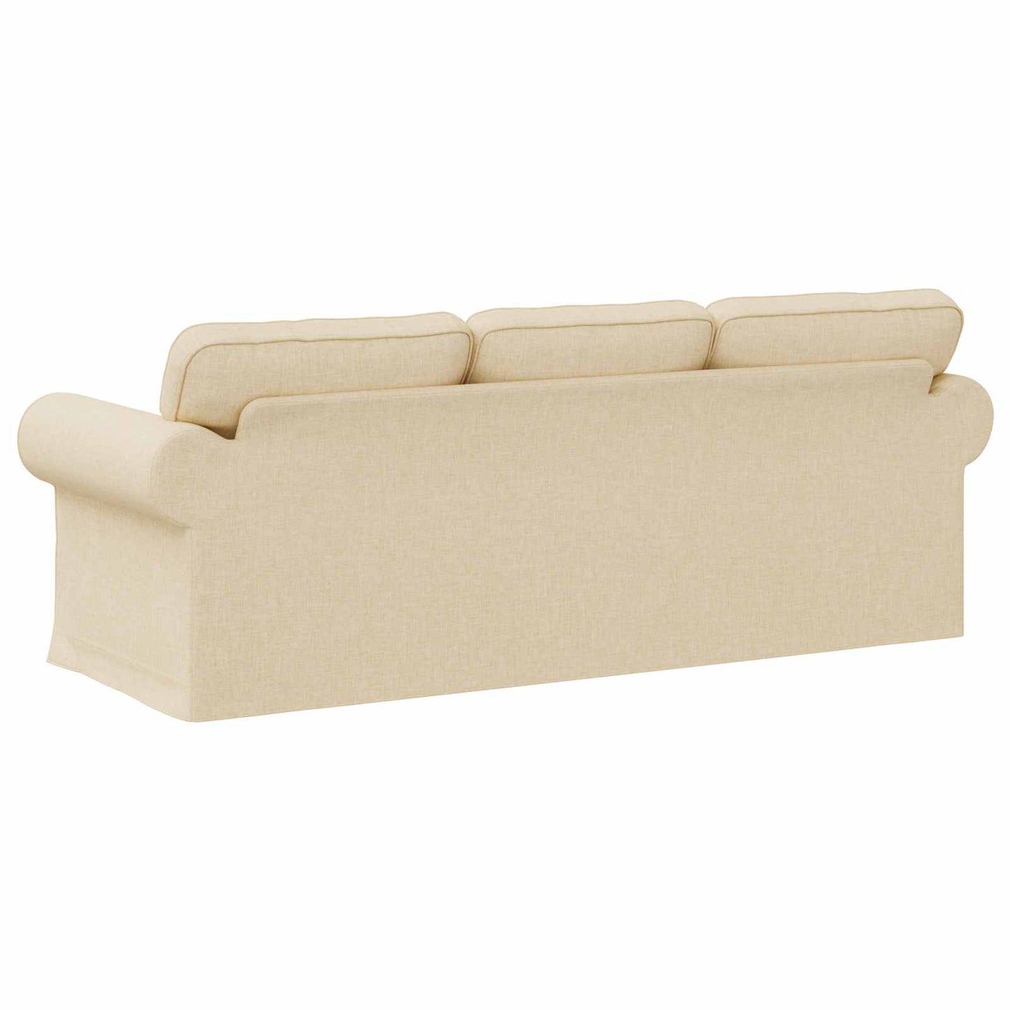 vidaXL Sofa Creme 215 x 82 x 80 cm Stoff