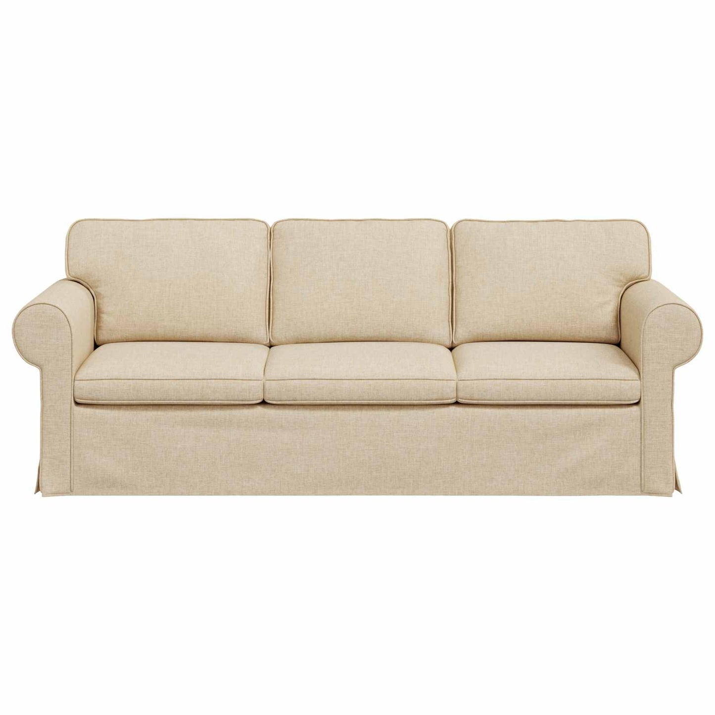 vidaXL Sofa Creme 215 x 82 x 80 cm Stoff