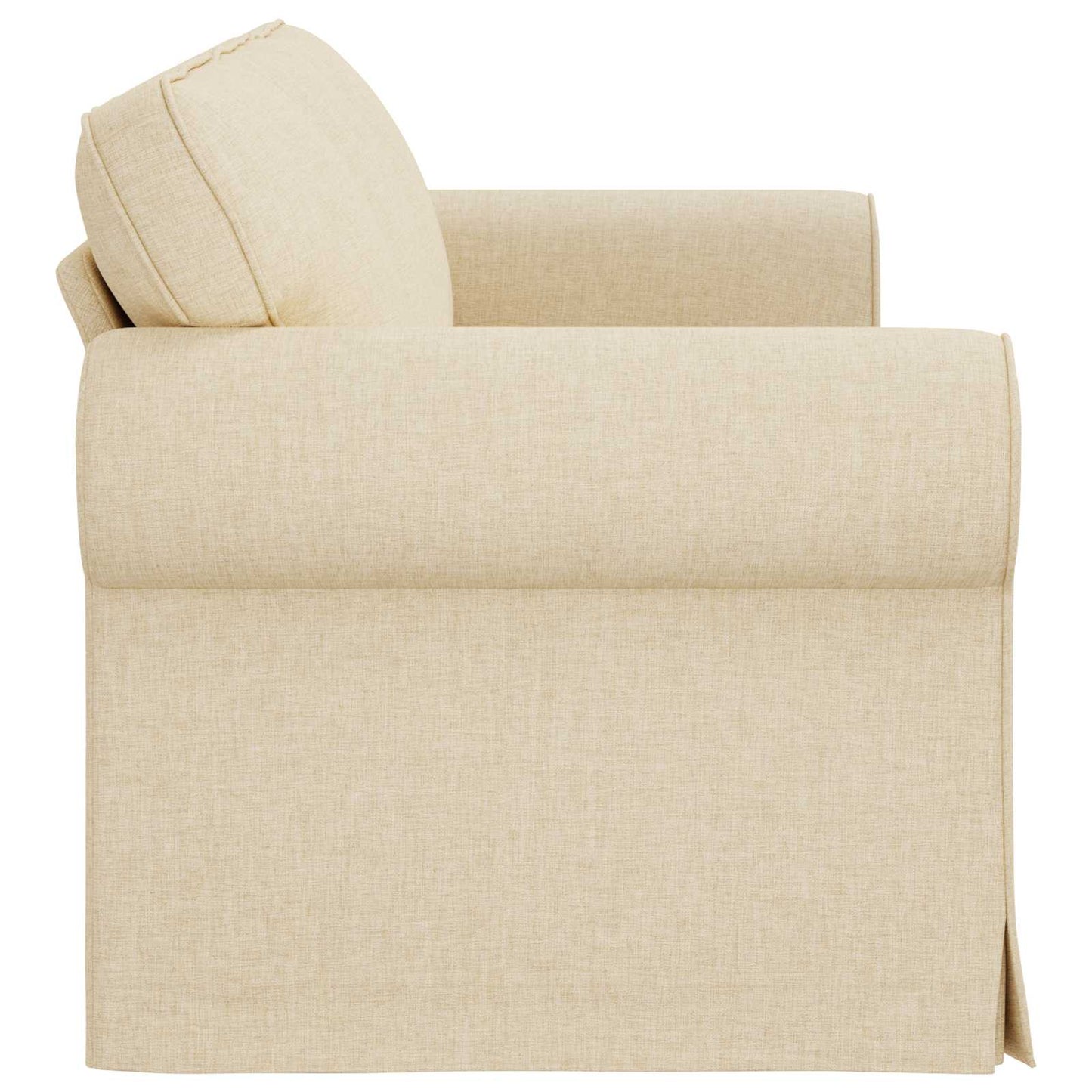 vidaXL Sofa Creme 215 x 82 x 80 cm Stoff