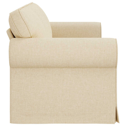 vidaXL Sofa Creme 215 x 82 x 80 cm Stoff