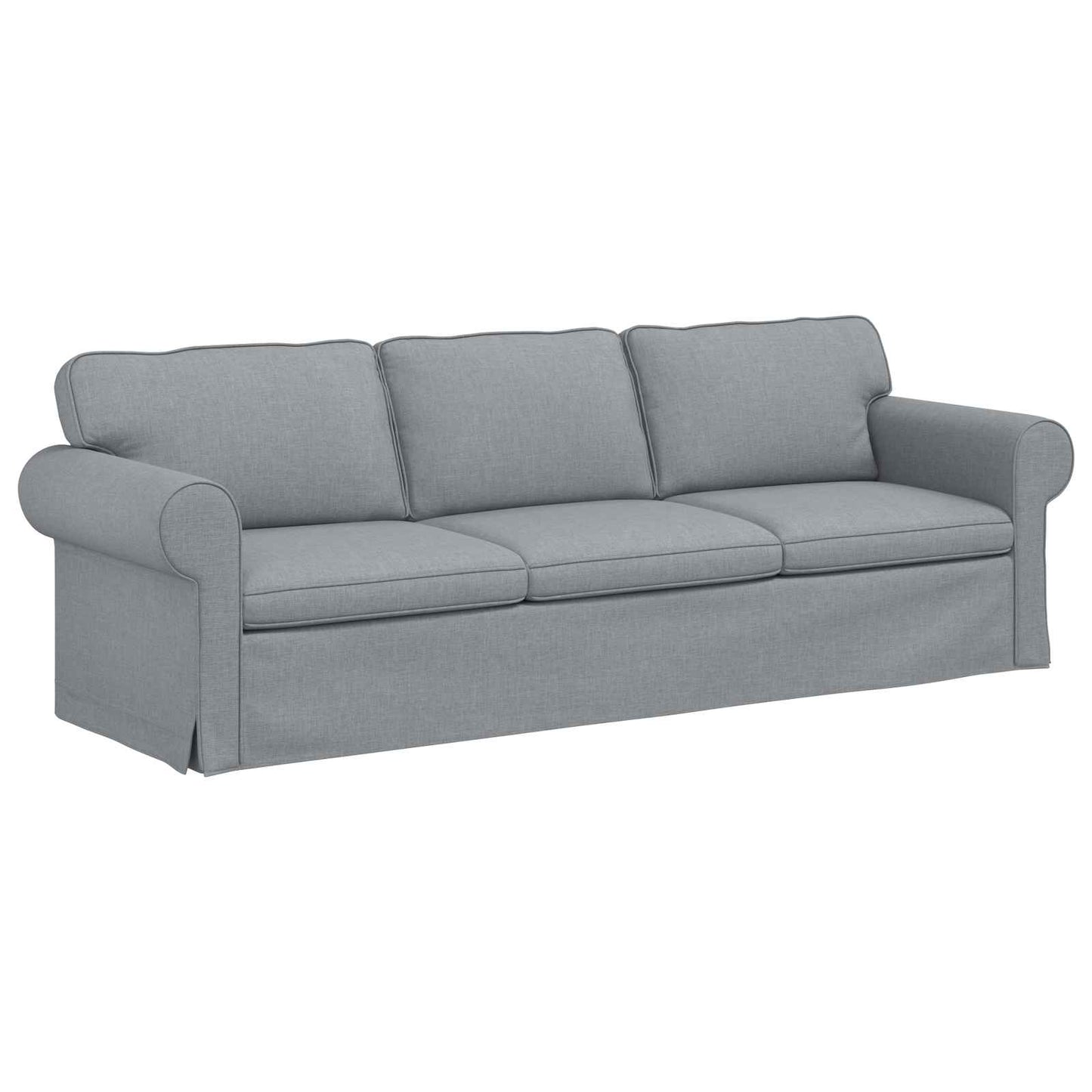 vidaXL Sofa Hellgrau 215 x 82 x 80 cm Stoff