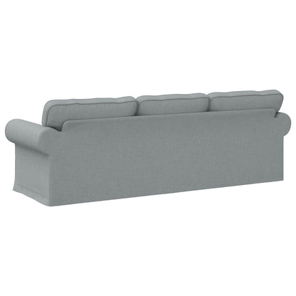 vidaXL Sofa Hellgrau 215 x 82 x 80 cm Stoff