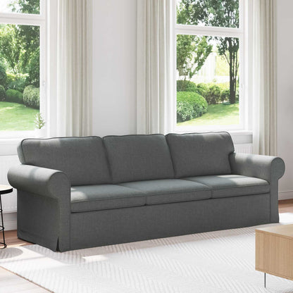 vidaXL Sofa Dunkelgrau 215 x 82 x 80 cm Stoff