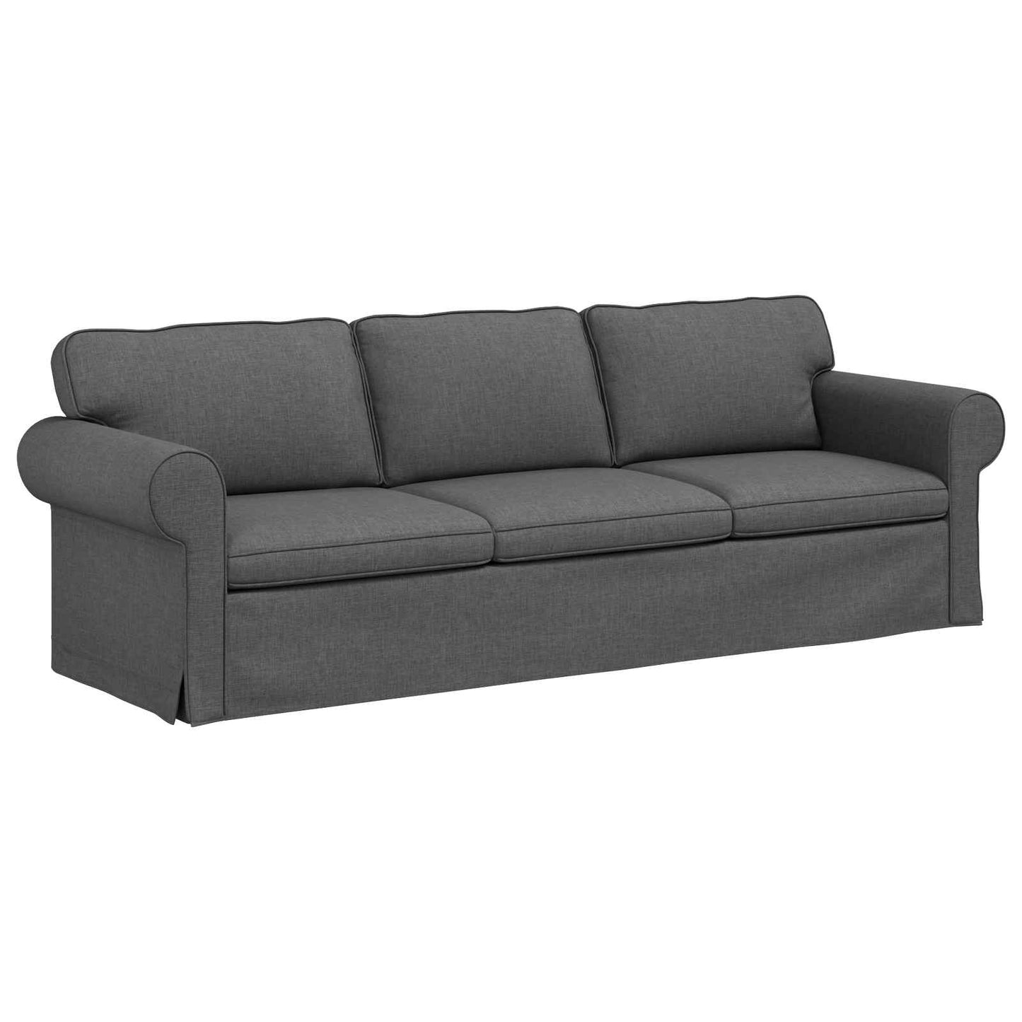 vidaXL Sofa Dunkelgrau 215 x 82 x 80 cm Stoff