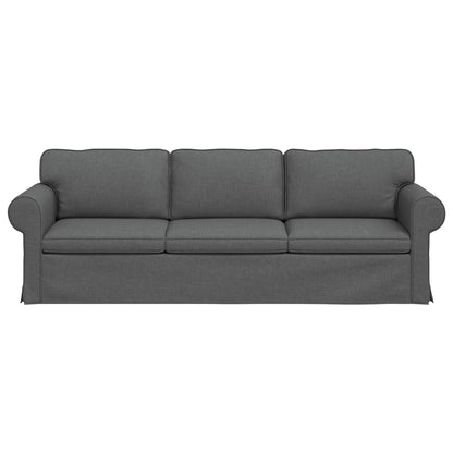 vidaXL Sofa Dunkelgrau 215 x 82 x 80 cm Stoff