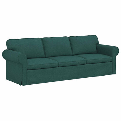 vidaXL Sofa Dunkelgrün 215 x 82 x 80 cm Stoff