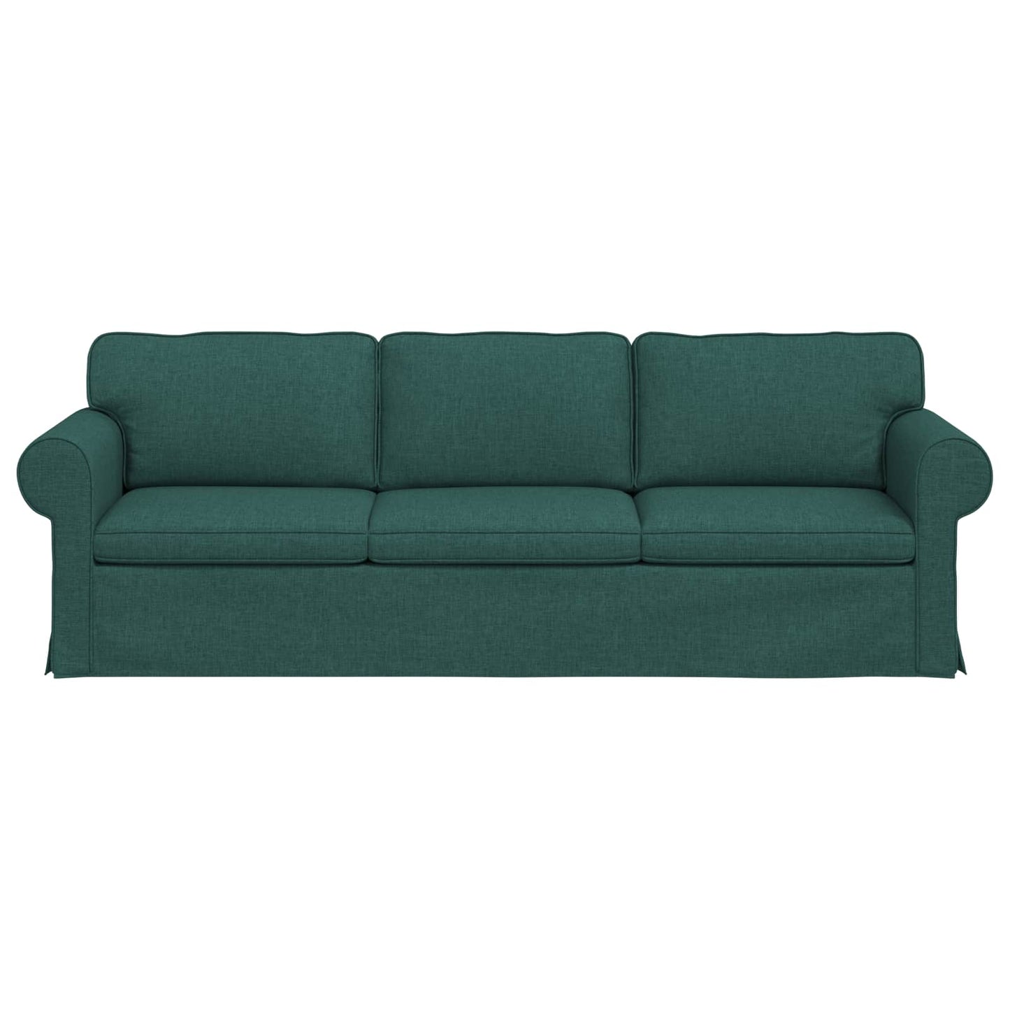 vidaXL Sofa Dunkelgrün 215 x 82 x 80 cm Stoff