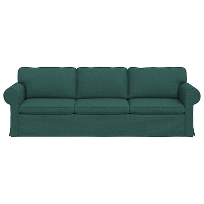 vidaXL Sofa Dunkelgrün 215 x 82 x 80 cm Stoff