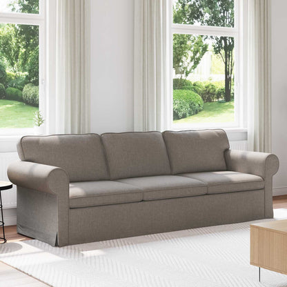 vidaXL Sofa Taupe 215 x 82 x 80 cm Stoff