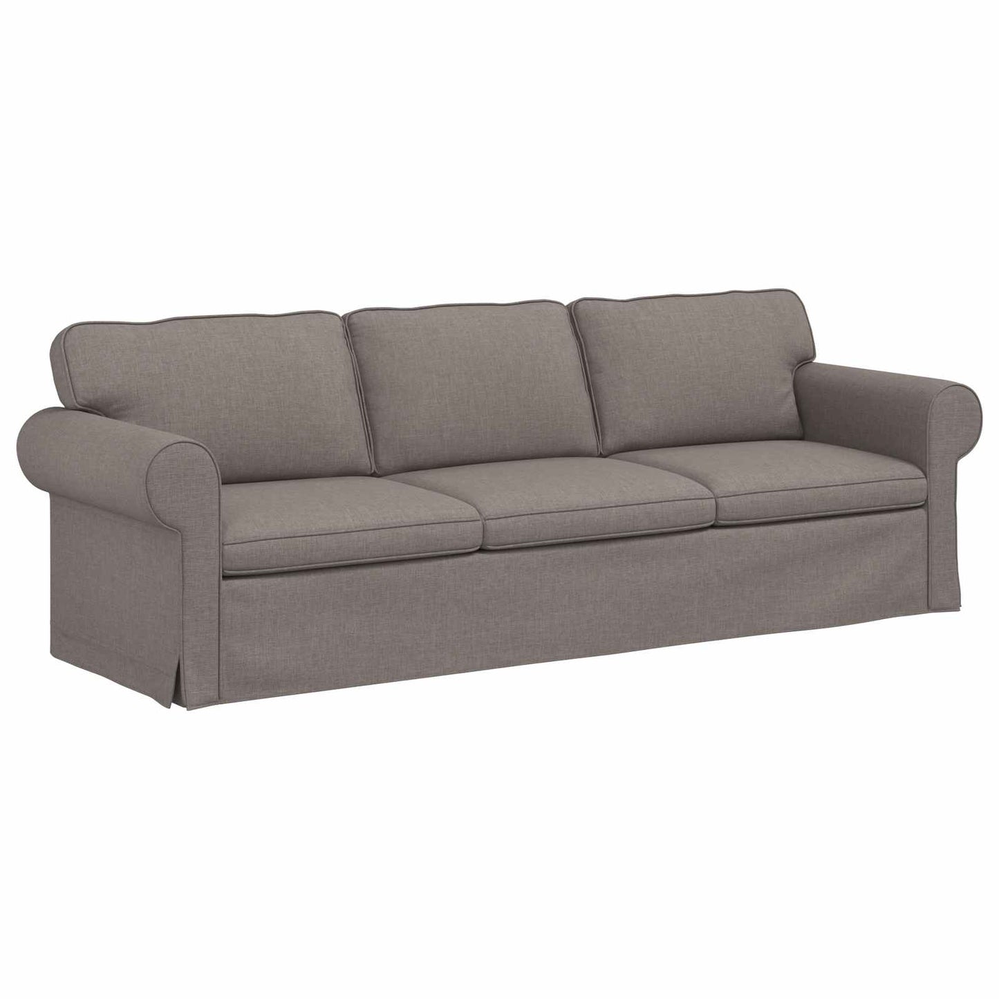 vidaXL Sofa Taupe 215 x 82 x 80 cm Stoff