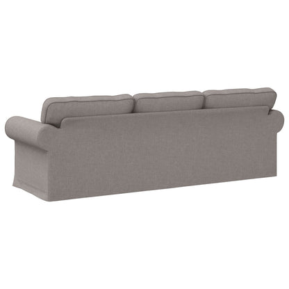 vidaXL Sofa Taupe 215 x 82 x 80 cm Stoff