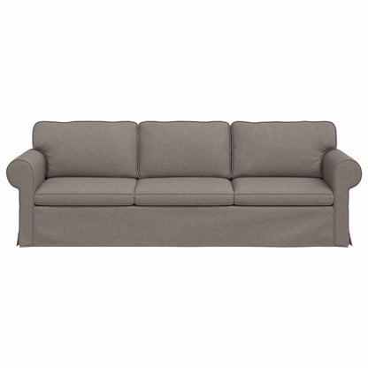 vidaXL Sofa Taupe 215 x 82 x 80 cm Stoff