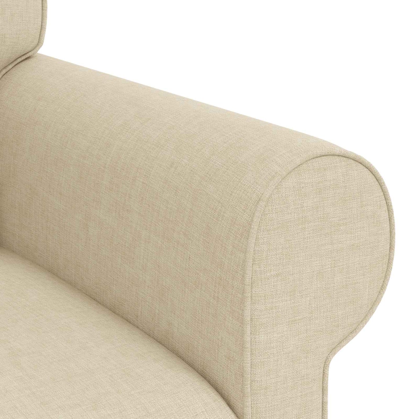 vidaXL Sofa Creme 215 x 82 x 80 cm Stoff