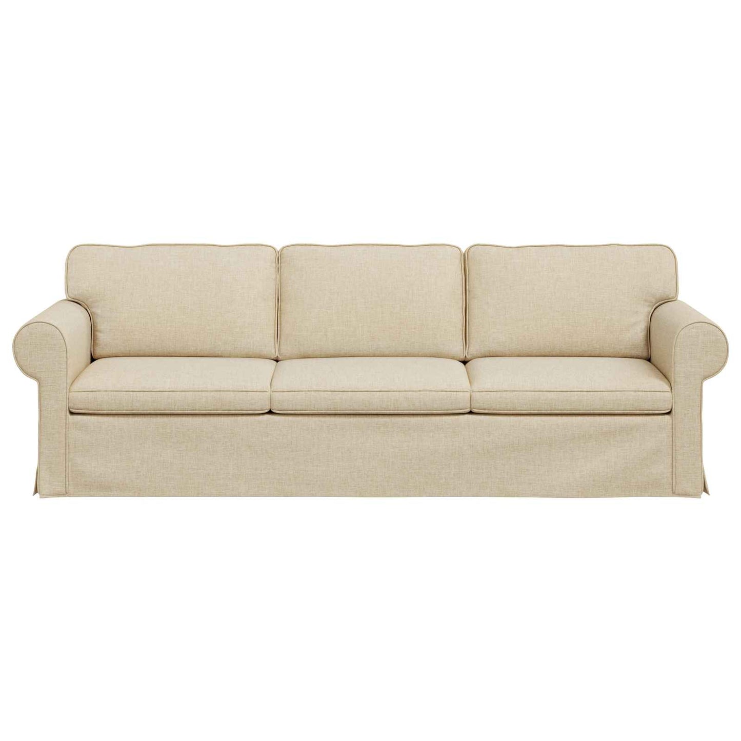 vidaXL Sofa Creme 215 x 82 x 80 cm Stoff