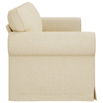 vidaXL Sofa Creme 215 x 82 x 80 cm Stoff