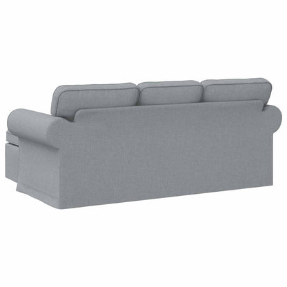 vidaXL Sofa Hellgrau 215 x 138 x 80 cm Stoff