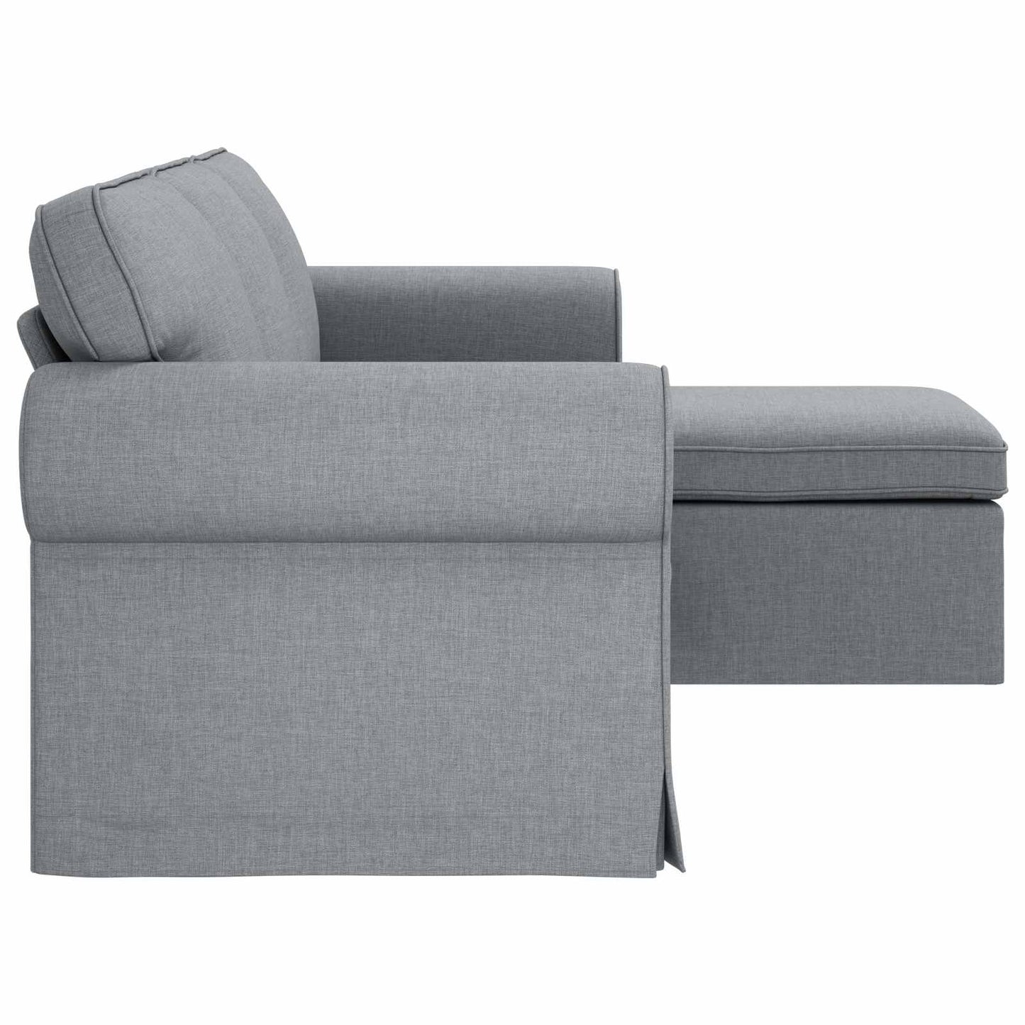 vidaXL Sofa Hellgrau 215 x 138 x 80 cm Stoff