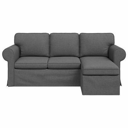 vidaXL Sofa Dunkelgrau 215 x 138 x 80 cm Stoff