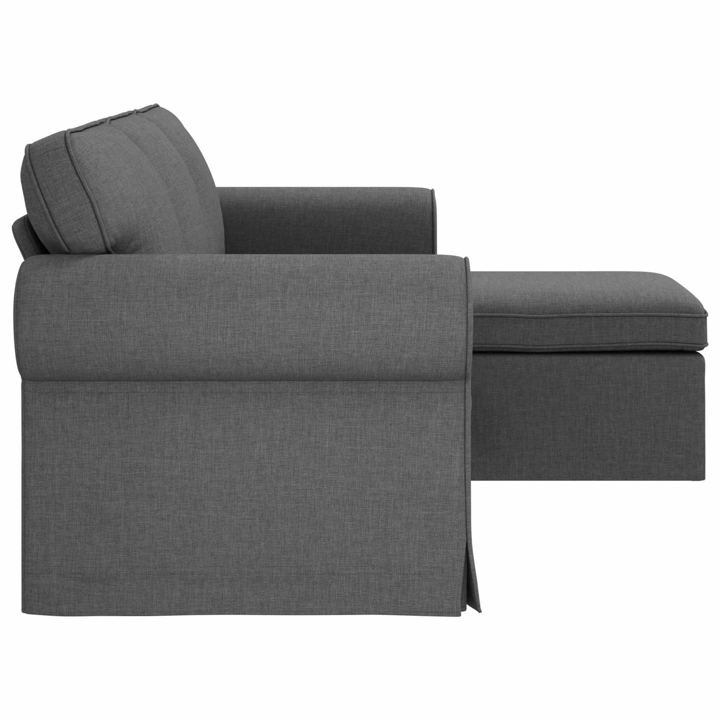 vidaXL Sofa Dunkelgrau 215 x 138 x 80 cm Stoff