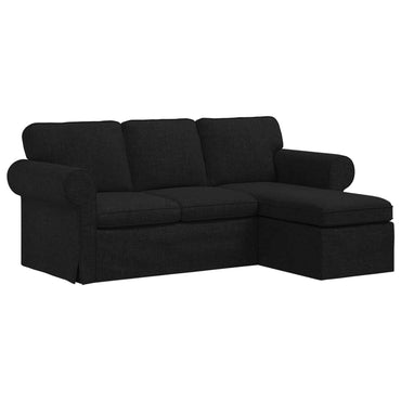 vidaXL Sofa Schwarz 215 x 138 x 80 cm Stoff