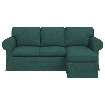 vidaXL Sofa Dunkelgrün 215 x 138 x 80 cm Stoff