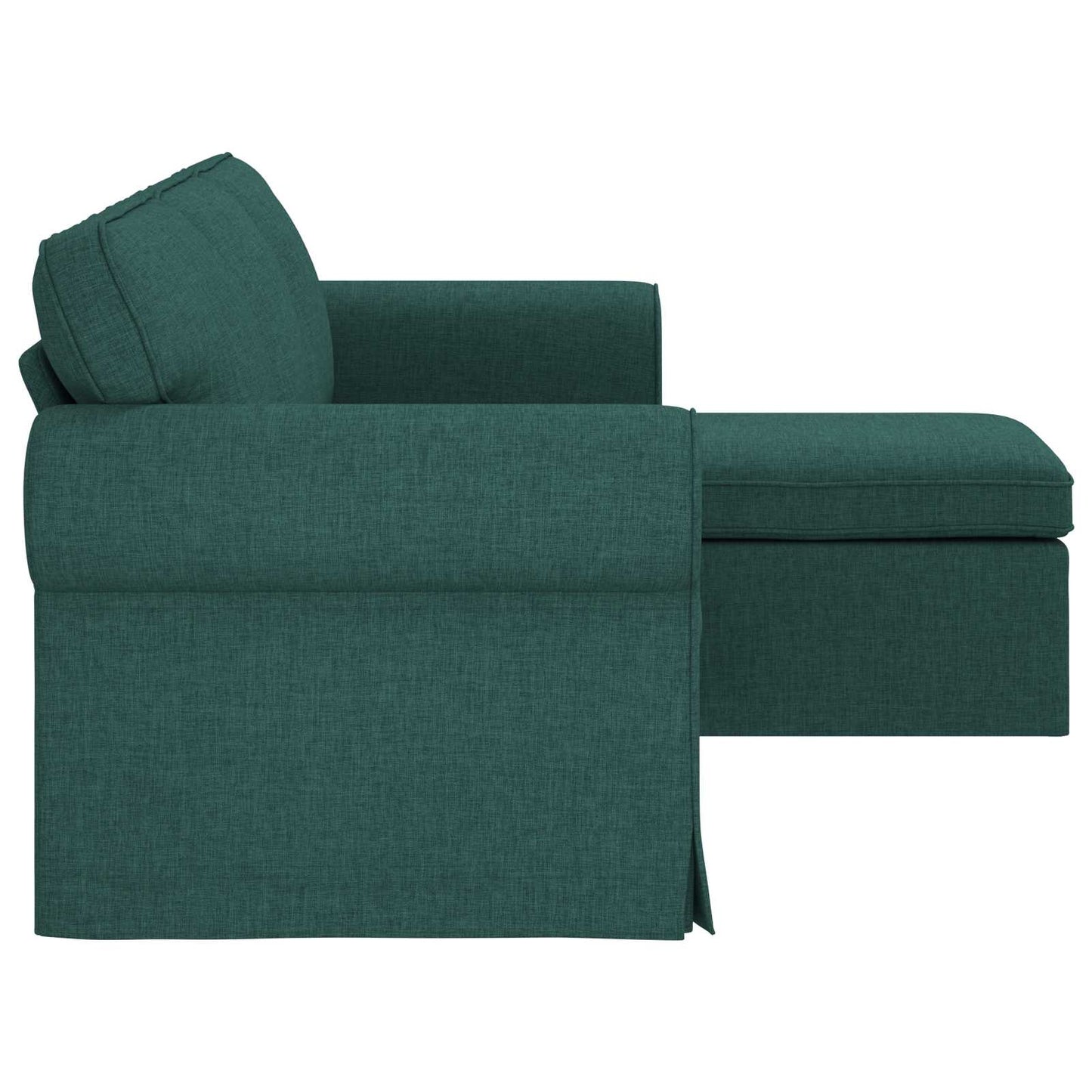 vidaXL Sofa Dunkelgrün 215 x 138 x 80 cm Stoff