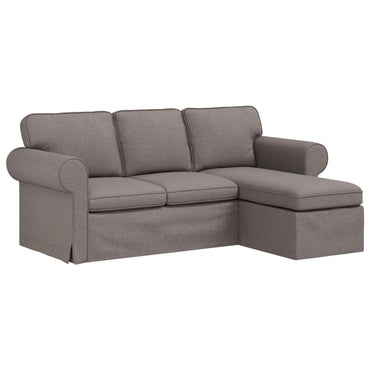 vidaXL Sofa Taupe 215 x 138 x 80 cm Stoff