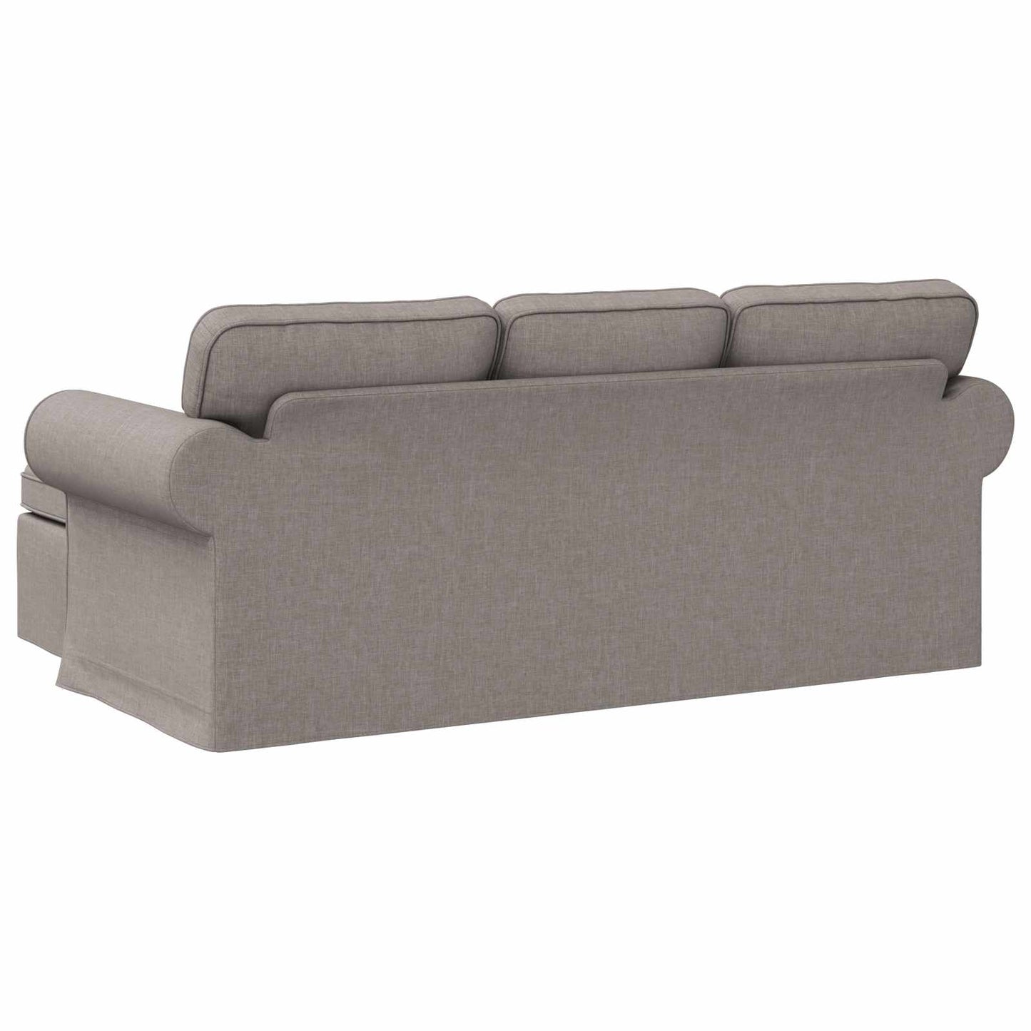 vidaXL Sofa Taupe 215 x 138 x 80 cm Stoff
