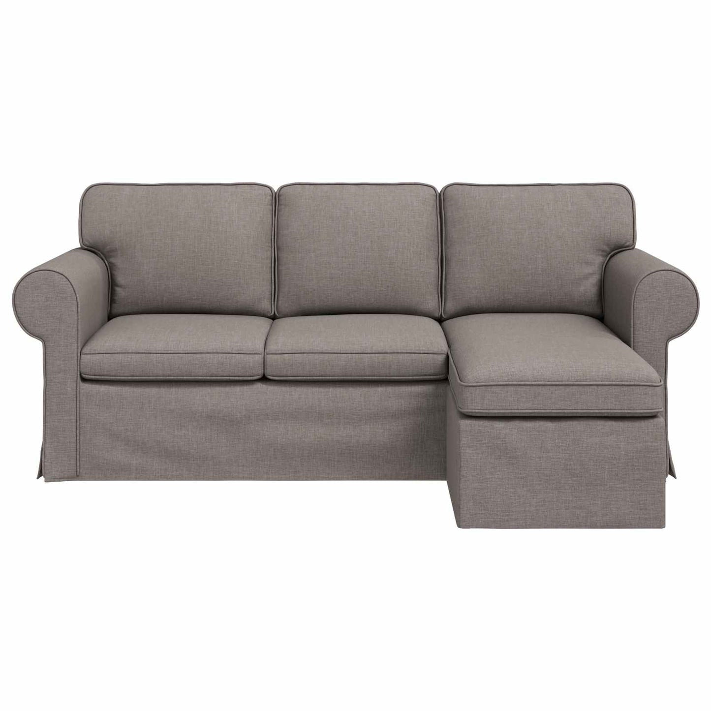 vidaXL Sofa Taupe 215 x 138 x 80 cm Stoff
