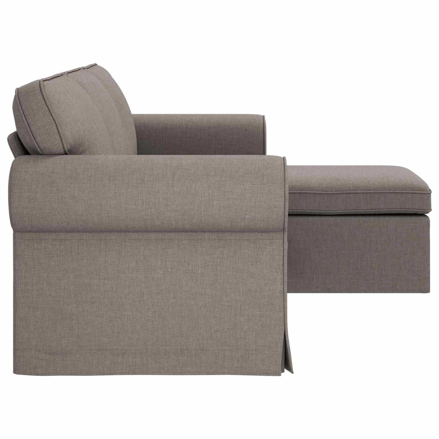 vidaXL Sofa Taupe 215 x 138 x 80 cm Stoff