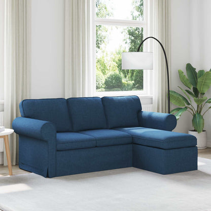 vidaXL Sofa Blau 215 x 138 x 80 cm Stoff