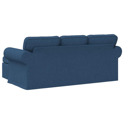 vidaXL Sofa Blau 215 x 138 x 80 cm Stoff