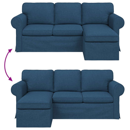 vidaXL Sofa Blau 215 x 138 x 80 cm Stoff