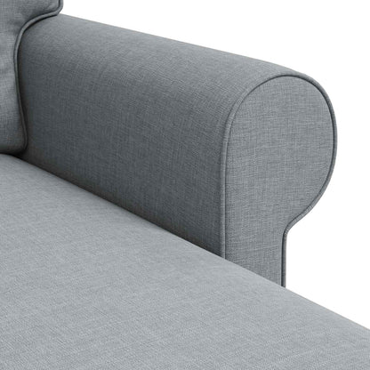 vidaXL Sofa Hellgrau 215 x 138 x 80 cm Stoff