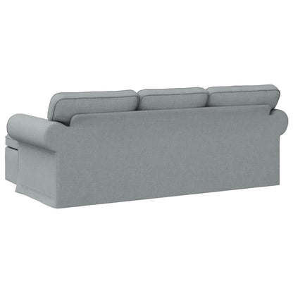 vidaXL Sofa Hellgrau 215 x 138 x 80 cm Stoff