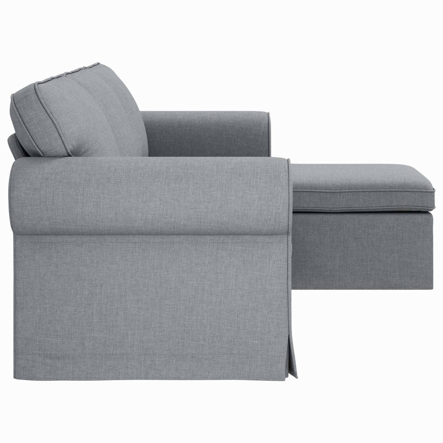 vidaXL Sofa Hellgrau 215 x 138 x 80 cm Stoff