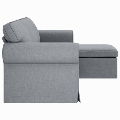vidaXL Sofa Hellgrau 215 x 138 x 80 cm Stoff