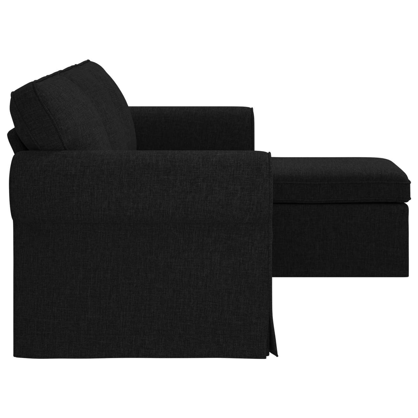 vidaXL Sofa Schwarz 215 x 138 x 80 cm Stoff