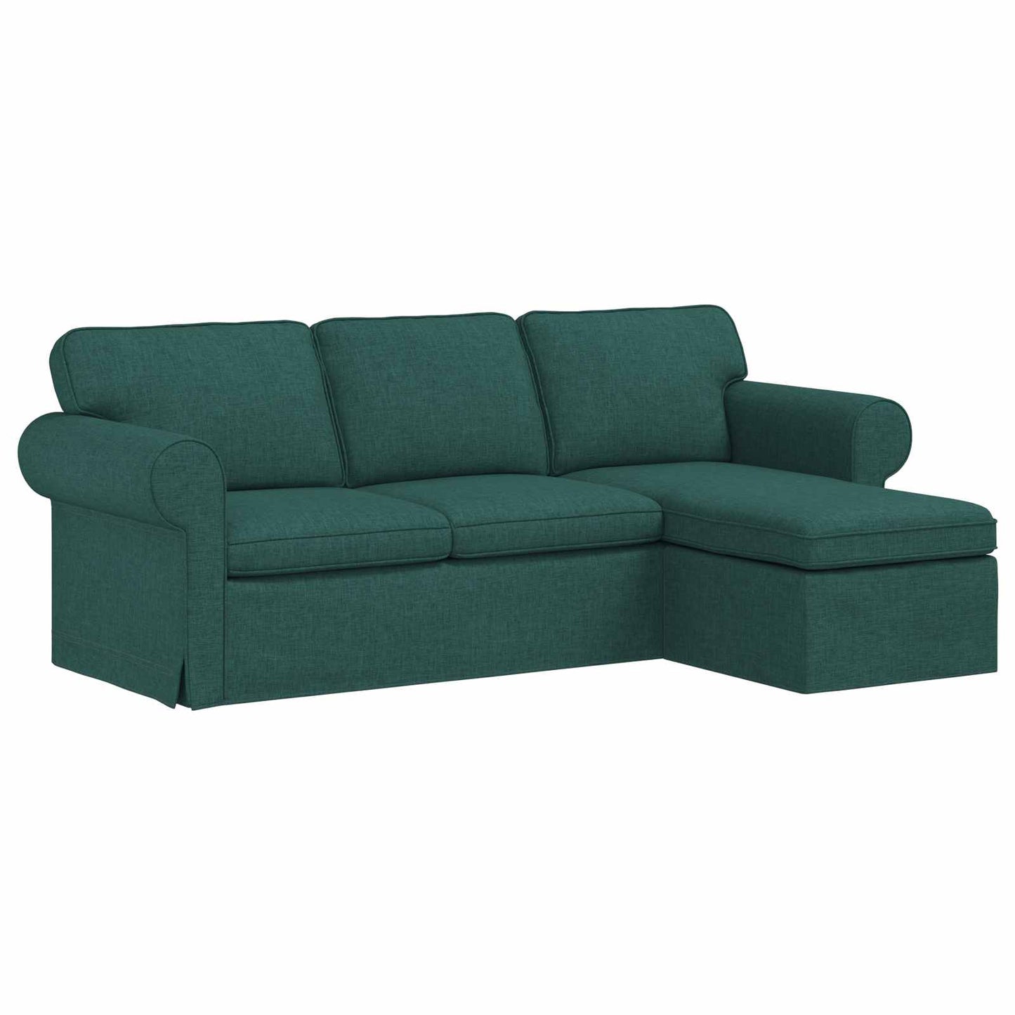 vidaXL Sofa Dunkelgrün 215 x 138 x 80 cm Stoff