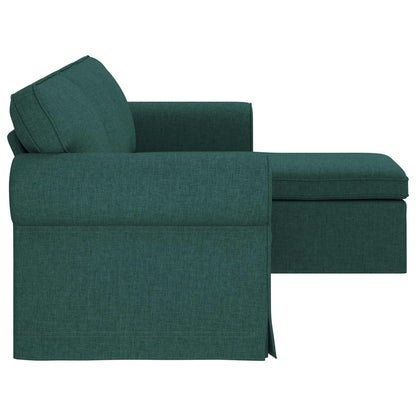 vidaXL Sofa Dunkelgrün 215 x 138 x 80 cm Stoff