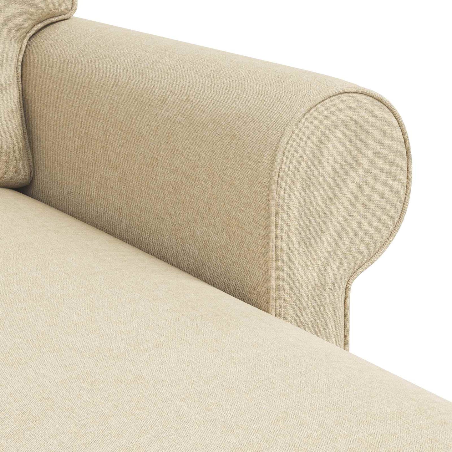 vidaXL Sofa Creme 215 x 138 x 80 cm Stoff