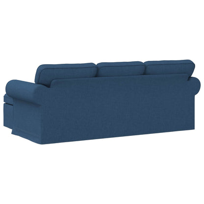 vidaXL Sofa Blau 215 x 138 x 80 cm Stoff