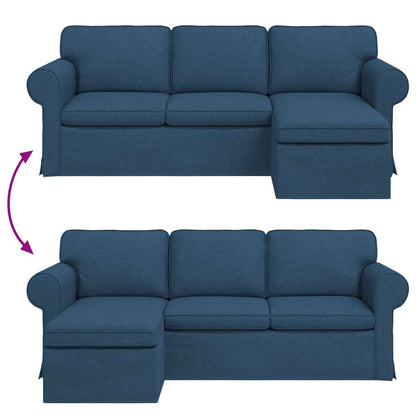 vidaXL Sofa Blau 215 x 138 x 80 cm Stoff